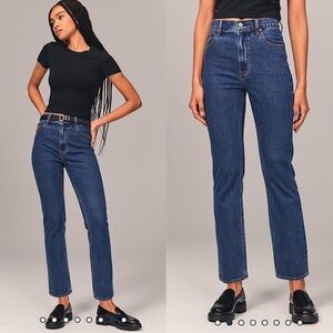 NWT Abercrombie and Fitch Ankle Straight Jeans‎